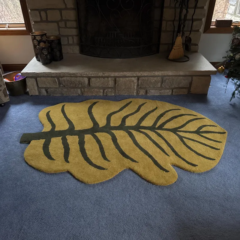 Indo Knots Patra Hand-Tufted rug in client home